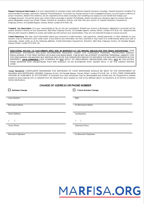 Downloadable United Kingdom Citibank bank mortgage statement in Word and PDF formats 3 real example